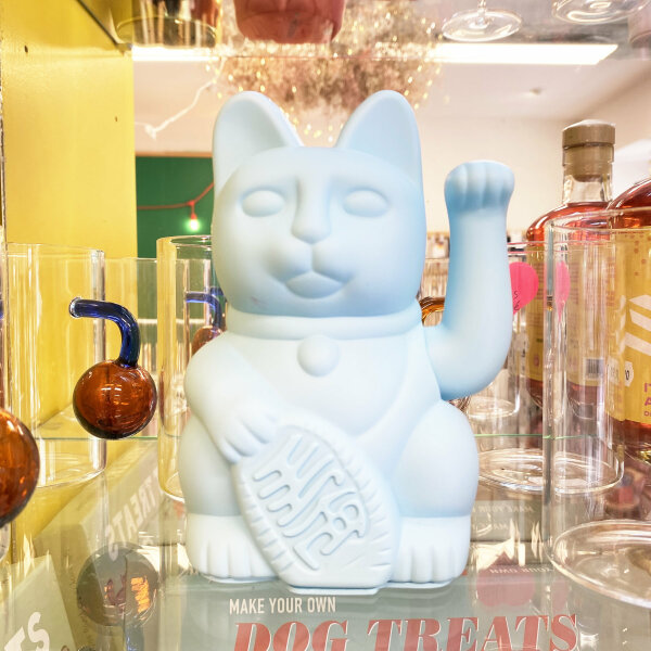 Lucky Cat hellblau