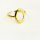 Goldener Ring Oval